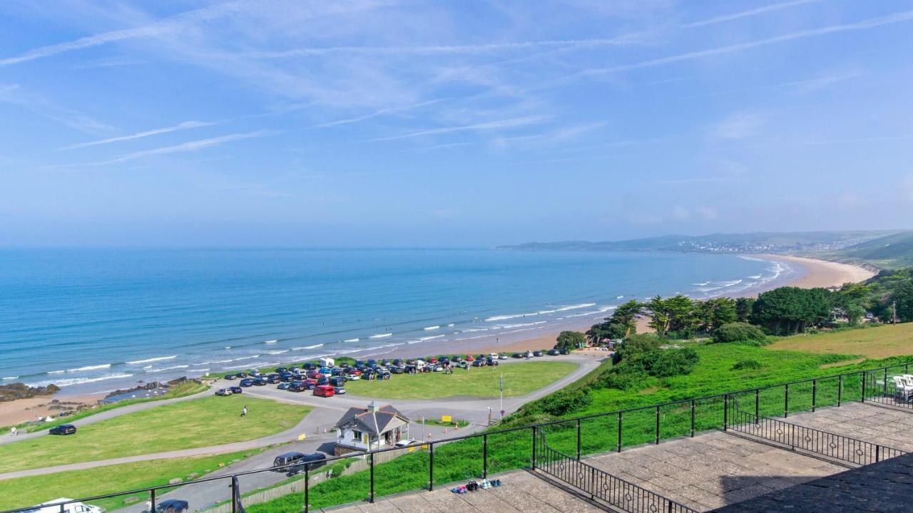 Ferienwohnung Clifton Court Apt 23 With Seaviews & Heated Pool Croyde Exterior foto